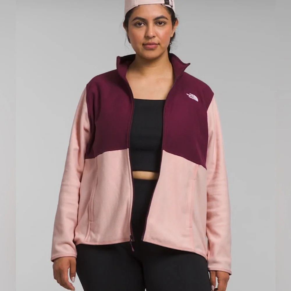 THE NORTH FACE Alpine Polartec 100 Jacket Women's Manteau Pink Moss/Boysenberry - Picture 1 of 3